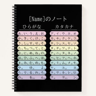 ひらがなとカタカナ 日本語 名前ノート ノートブック