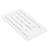 ひらがなとRomaji日本のキャラクター マグネット (右側)