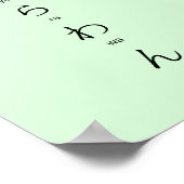 ひらがなカタカナ学日本のキャラクター ポスター (角)