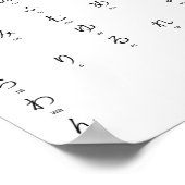 ひらがなカタカナ学日本のキャラクター ポスター (角)