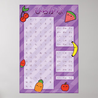 ひらがなポスター ポスター