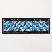 ひらがな日本のとカタカナの表 ヨガマット (裏面(横))