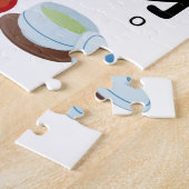 ひらがな日本のとカタカナの表(和菓子) ジグソーパズル (側面)