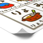 ひらがな日本のアルファベットのポスター ポスター (角)