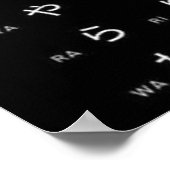 ひらがな日本のアルファベット ポスター (角)