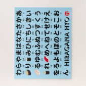 ひらがな日本のテーブル（すし） ジグソーパズル (縦)