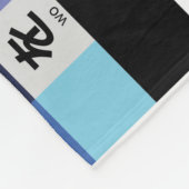 ひらがな日本のテーブル フリースブランケット (角)