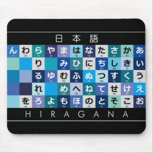 ひらがな日本のテーブル マウスパッド