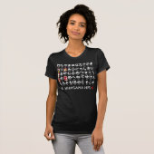 ひらがな日本のテーブル（花札） Tシャツ (正面フル)