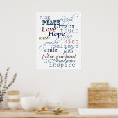 ひらめきの言葉 ポスター (キッチン)