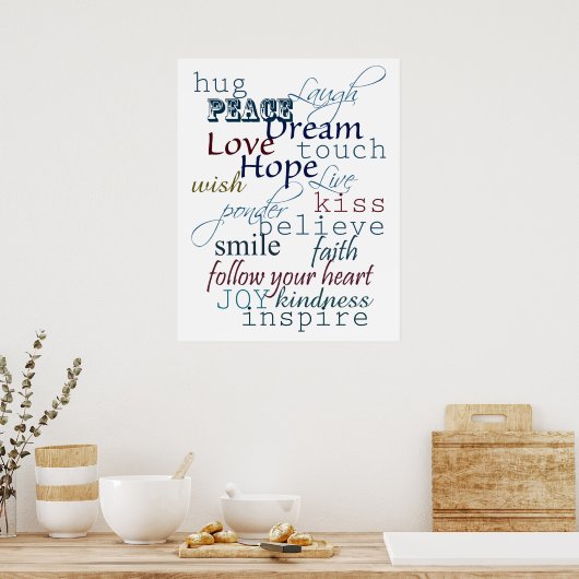 ひらめきの言葉 ポスター (キッチン)