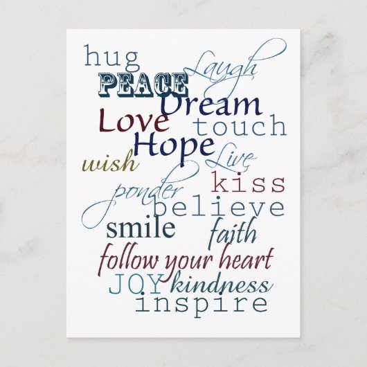 ひらめきの言葉 ポストカード (正面)