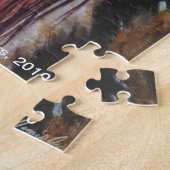 ひるまないリーダー、Lakotaのアメリカインディアンのパズル ジグソーパズル (側面)