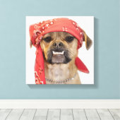 ひるむ キャンバスプリント (インサイチュ (ウッドフロア))