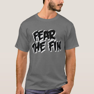 ひれの黒のワイシャツを恐れて下さい Tシャツ