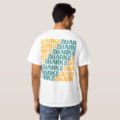 ひれを恐れて下さい Tシャツ (裏面フル)