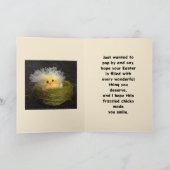 ひれ頭のシックじいちゃんイースターカード サンキューカード (内部)