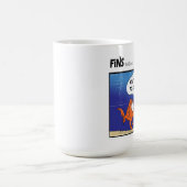 ひれ-足のマグを育てます コーヒーマグカップ (中央)