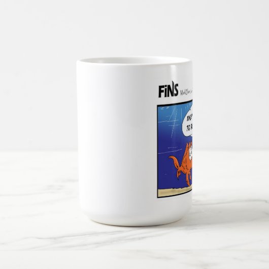 ひれ-足のマグを育てます コーヒーマグカップ (中央)