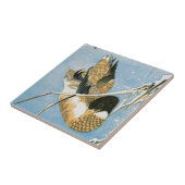 ひろしげによるラデン産の野鴨の雪遊び タイル (側面)