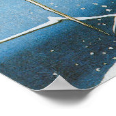 ひろしげによるラデン産の野鴨の雪遊び ポスター (角)