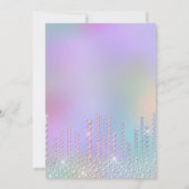 ひエレガントよこひしが紫のsweet sixteen 招待状 (裏面)