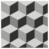 ひモダンし形グリッド、銀色、濃い灰色、黒 ファブリック (クローズアップ)