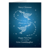 ひ孫娘、平和クリスマスの鳩 (正面)