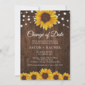 ひ素朴まわりの日の光の変結婚化 招待状 (正面)