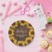 ひ素朴まわり金箔点卒業パーティー ペーパープレート (パーティー)