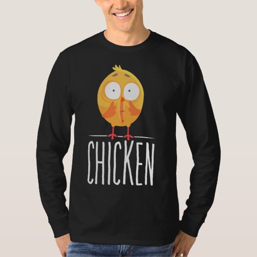 びっくりぎる鳥のイラスト Tシャツ (正面)
