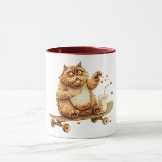 びっくりオレンジ猫 マグカップ (中央)