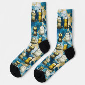 びっくりネコ ソックス (左)