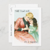 びっくりパーティの郵便はがきの招待状 インビテーションポストカード (正面/裏面)