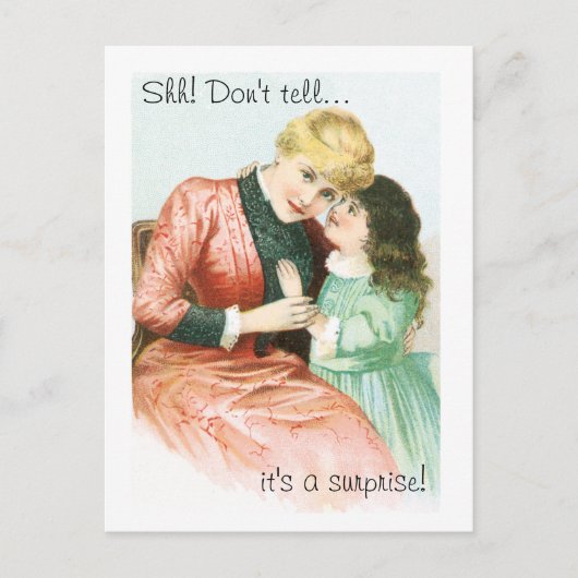 びっくりパーティの郵便はがきの招待状 インビテーションポストカード (正面)