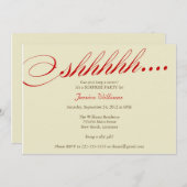 びっくりパーティ 招待状 (正面/裏面)