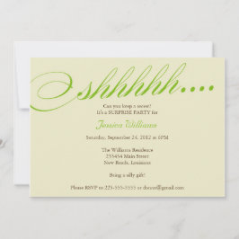 びっくりパーティ 招待状