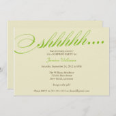 びっくりパーティ 招待状 (正面/裏面)