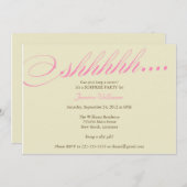 びっくりパーティ 招待状 (正面/裏面)