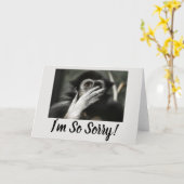 びっくり猿のサプライズグリーティングカード カード (黄色い花)