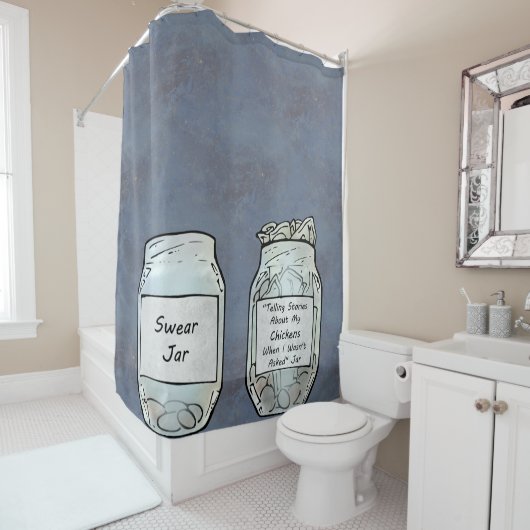 びんとチキンびん シャワーカーテン (インサイチュ)