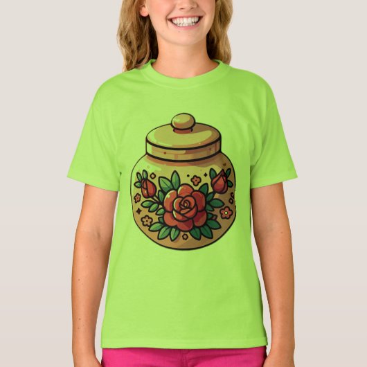 びんの中に魅惑の開花» Tシャツ (正面)