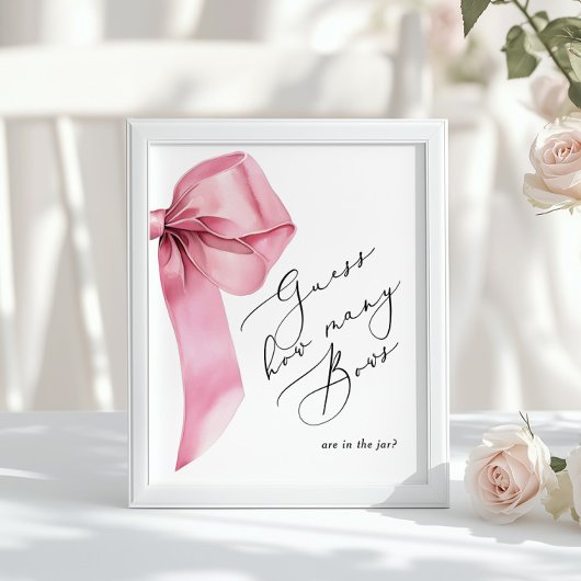 びんの赤ちゃんシャワーに弓が何個入っているか ポスター