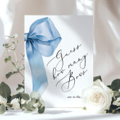 びん青の赤ちゃんシャワーに弓が何個入っているか ポスター