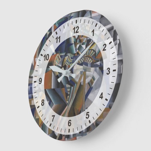 ぴかぴか光ることのナイフの粉砕機か原則 ラージ壁時計 (傾斜)