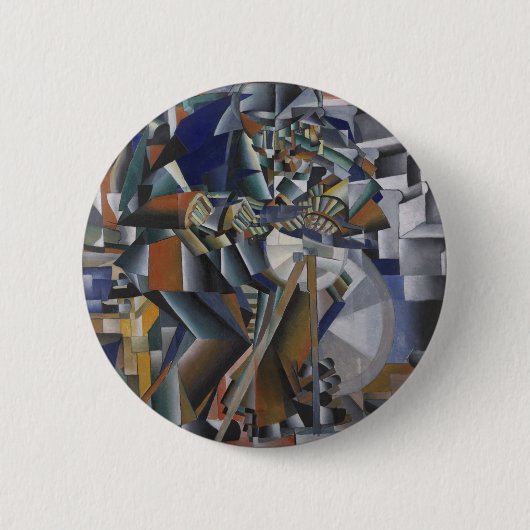 ぴかぴか光ることのナイフの粉砕機か原則 缶バッジ (正面)