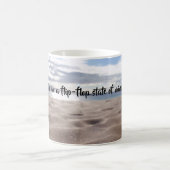 ぴかぴか光る砂が付いているマグ精神状態を急変して下さい! コーヒーマグカップ (中央)