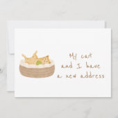 ぴったりなお引越し先、新しい住所 案内状 (正面)