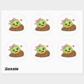 ぴょこんと赤ちゃん ラウンドシール (シート)