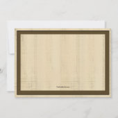 ぴよぴよ!感謝祭のディナーへの招待状 招待状 (裏面)